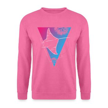 Manta Ray Dämmerungstanz - Unisex Pullover - Pink - Vorne