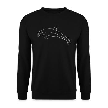 Océan sous-marin Animaux de la mer Cadeau - Sweat-shirt Unisexe - noir - Devant - Alina (178cm) & Michal (187cm)