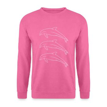 Dauphin Trio Oceanic Harmony cadeau - Sweat-shirt Unisexe - rose - Devant