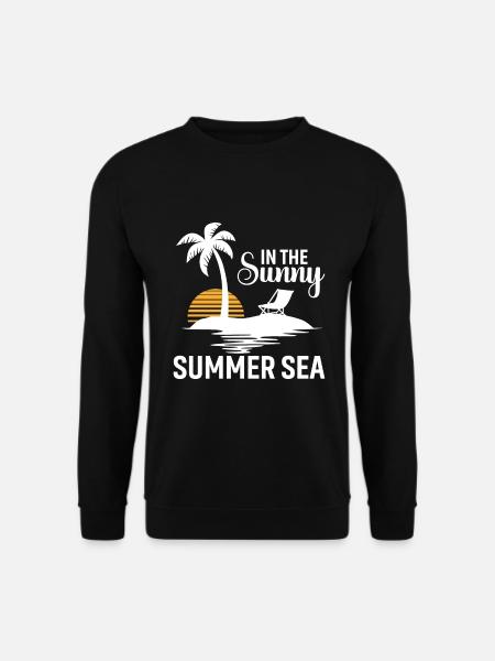 Im Sonnigen Sommermeer - Unisex Pullover - Schwarz