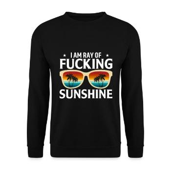 Je suis le de soleil - Sweat-shirt Unisexe - noir - Devant - Alina (178cm) & Michal (187cm)