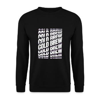 Cold Brew Kaffee - Unisex Pullover - Schwarz - Vorne - Alina (178cm) & Michal (187cm)