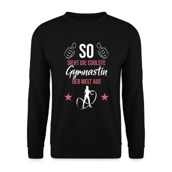 Gymnast Elite - The Coolest - Unisex Sweatshirt - black - Front - Alina (178cm) & Michal (187cm)