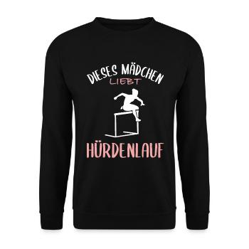 Hurdle Running Love - Girl Power - Sweat-shirt Unisexe - noir - Devant - Alina (178cm) & Michal (187cm)