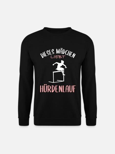 Hürdenlauf-Liebe - Mädchenpower - Unisex Pullover - Schwarz