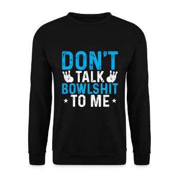 Ne me dis pas de conneries - Sweat-shirt Unisexe - noir - Devant - Alina (178cm) & Michal (187cm)