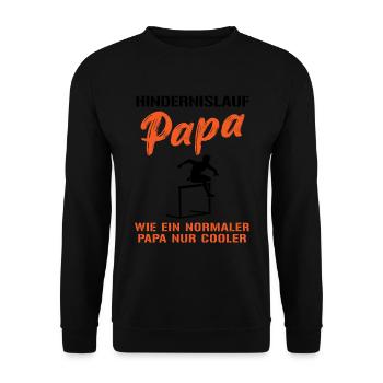 Papa cool qui court sur les haies - Sweat-shirt Unisexe - noir - Devant - Alina (178cm) & Michal (187cm)