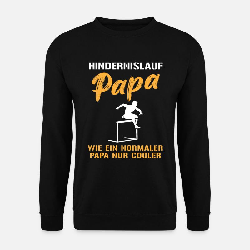 Cool hurdle running dad - Unisex Sweatshirt - black