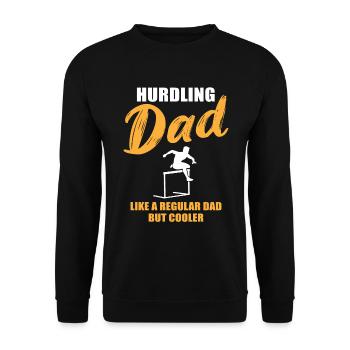 Papa cool qui court sur les haies - Sweat-shirt Unisexe - noir - Devant - Alina (178cm) & Michal (187cm)