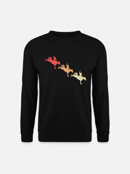Rodeo-Showdown in Farbe - Unisex Pullover - Schwarz