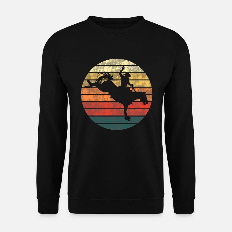 Rodeo Evening Shine Silhouette - Unisex Sweatshirt - black