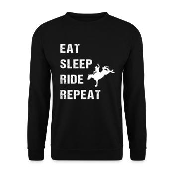 Rodeo day and night - Unisex Sweatshirt - black - Front - Alina (178cm) & Michal (187cm)