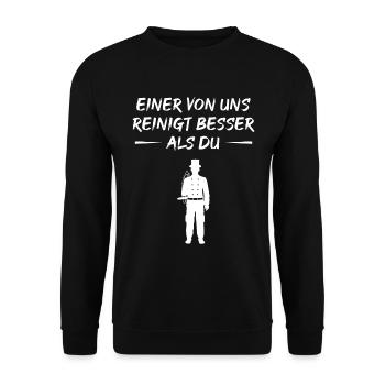 Maître de la pureté - Sweat-shirt Unisexe - noir - Devant - Alina (178cm) & Michal (187cm)