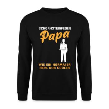 Le papa ramoneur le plus cool - Sweat-shirt Unisexe - noir - Devant - Alina (178cm) & Michal (187cm)