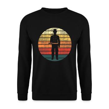Sunset with a guarantee of happiness - Unisex Sweatshirt - black - Front - Alina (178cm) & Michal (187cm)