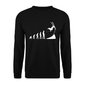 From primal instinct to aerial acrobatics - Unisex Sweatshirt - black - Front - Alina (178cm) & Michal (187cm)