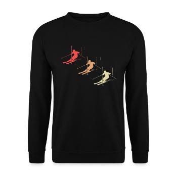 Championnat de slalom - Sweat-shirt Unisexe - noir - Devant - Alina (178cm) & Michal (187cm)