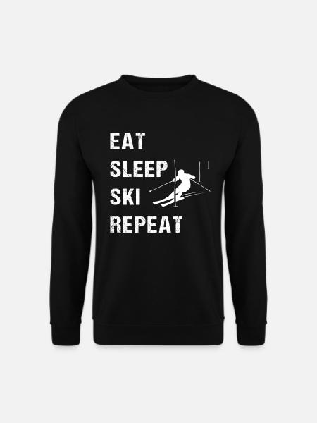 Ski Slalom Life Cycle - Unisex Sweatshirt - black