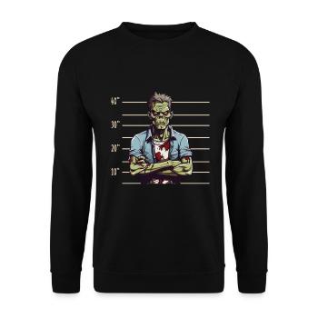 Zombie verurteilt - Unisex Pullover - Schwarz - Vorne - Alina (178cm) & Michal (187cm)