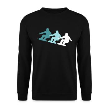 Colourful mix of slopes - gift - Unisex Sweatshirt - black - Front - Alina (178cm) & Michal (187cm)