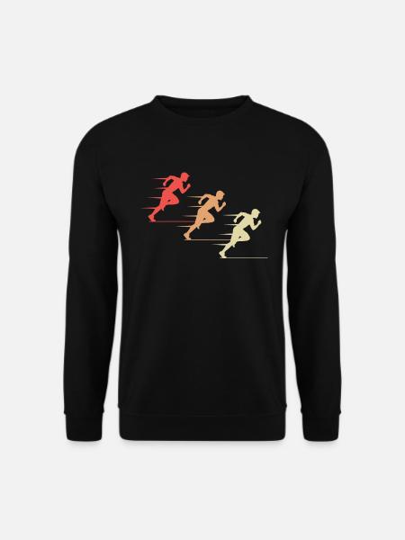 Farverig Sprinter Action Gave - Unisex sweater - sort