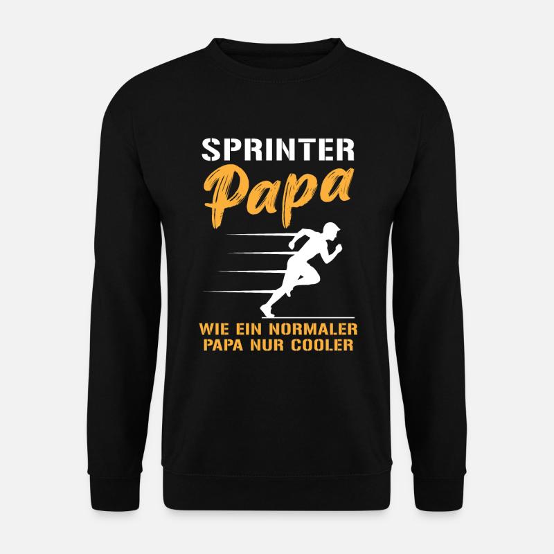 Cool Sprinter Dad Fast Lane - Unisex Sweatshirt - black