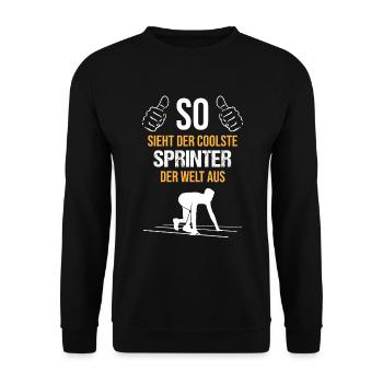 Top Sprinter - Coolness pur - Unisex Pullover - Schwarz - Vorne - Alina (178cm) & Michal (187cm)