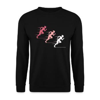 Colorful Sprinters Elite - Unisex Sweatshirt - black - Front - Alina (178cm) & Michal (187cm)