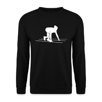 Sprint Start Superwoman - Cadeau - Sweat-shirt Unisexe - noir - Devant - Alina (178cm) & Michal (187cm)