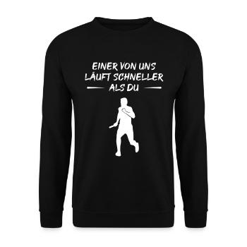Défi de coureur rapide - Sweat-shirt Unisexe - noir - Devant - Alina (178cm) & Michal (187cm)