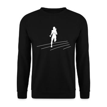 Elegance in Running - Relay Runner Power - Unisex Sweatshirt - black - Front - Alina (178cm) & Michal (187cm)
