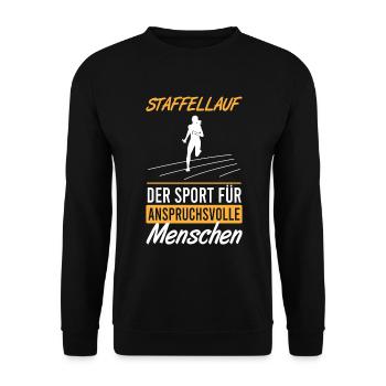 Elite Run - Le sport exigeant - Sweat-shirt Unisexe - noir - Devant - Alina (178cm) & Michal (187cm)