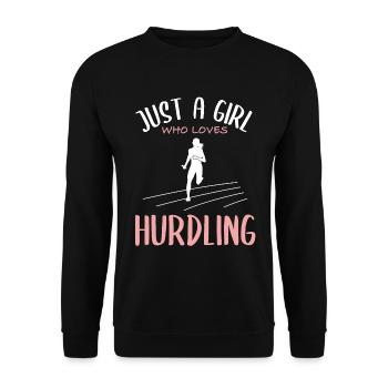 Course de relais Love - Passion de la fille - Sweat-shirt Unisexe - noir - Devant - Alina (178cm) & Michal (187cm)