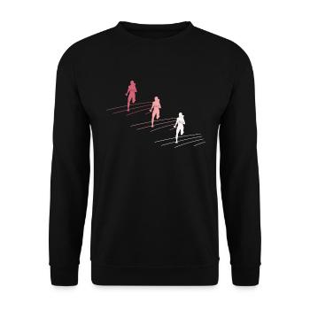 Colorful Relay Team Dynamics Gift - Unisex Sweatshirt - black - Front - Alina (178cm) & Michal (187cm)