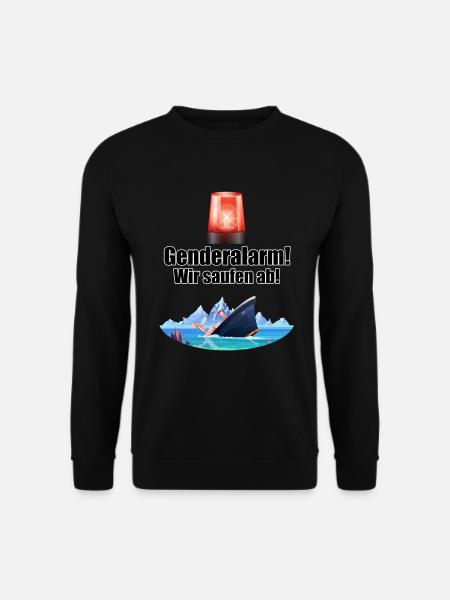 Genderalarm - Unisex Pullover - Schwarz