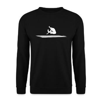 Long Jump Master Jumping Power - Gift - Unisex Sweatshirt - black - Front - Alina (178cm) & Michal (187cm)