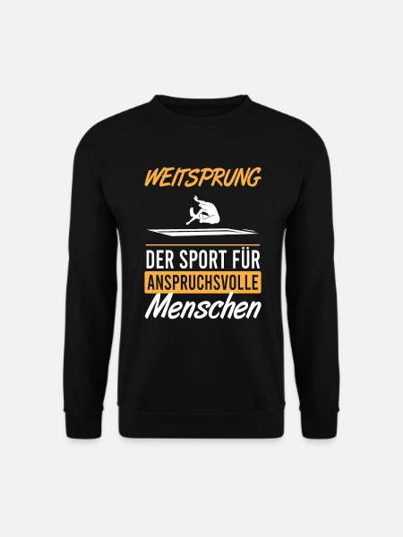 Weitsprung für Kenner & Könner - Geschenk - Unisex Pullover - Schwarz