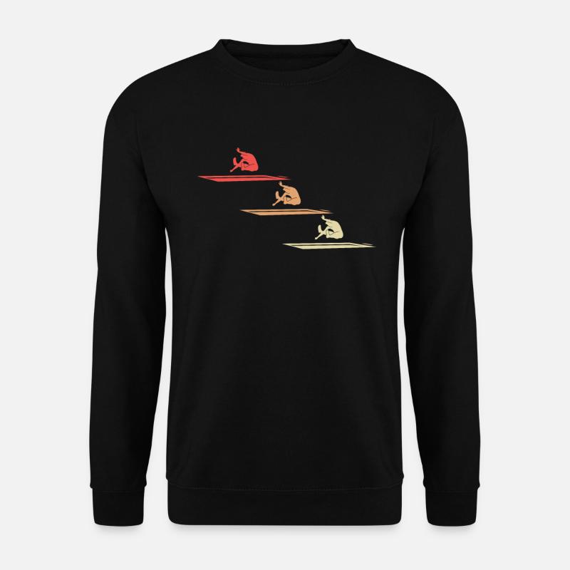 Weitsprung Athletik Dynamik Geschenk - Unisex Pullover - Schwarz