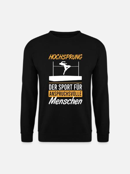 Hochsprung für Anspruchsvolle Athleten - Unisex Pullover - Schwarz