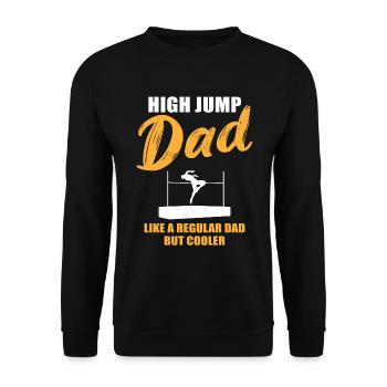 High Jump Dad – More Than Just Dad - Unisex Sweatshirt - black - Front - Alina (178cm) & Michal (187cm)