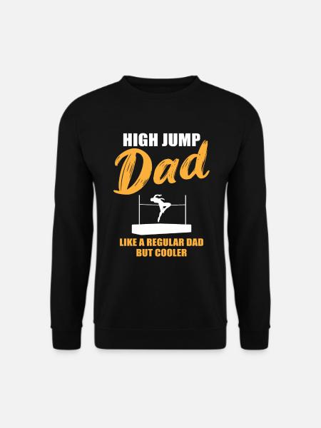 Papa saut en hauteur – Plus qu’un simple papa - Sweat-shirt Unisexe - noir