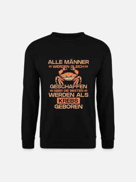 Sternzeichen Krebs - Unisex Pullover - Schwarz