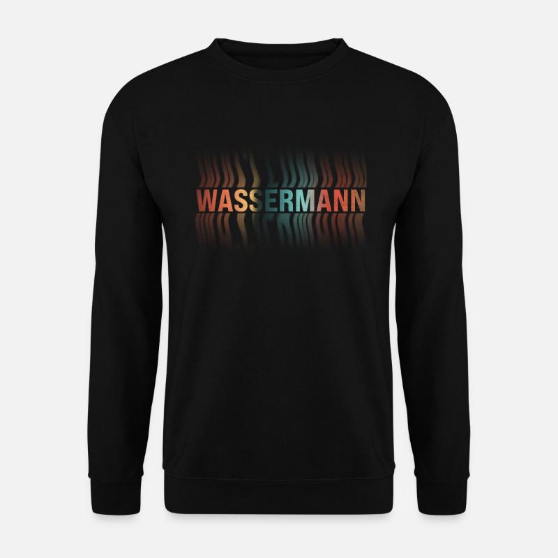 Wassermann Sternzeichen - Unisex Pullover - Schwarz