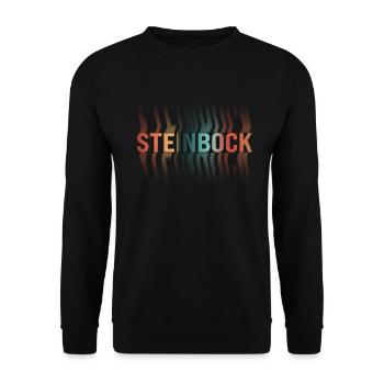 Steinbock Sternzeichen - Unisex Pullover - Schwarz - Vorne - Alina (178cm) & Michal (187cm)