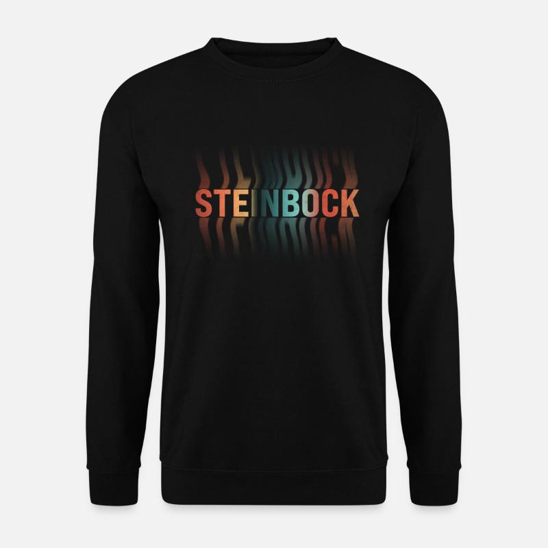 Steinbock Sternzeichen - Unisex Pullover - Schwarz