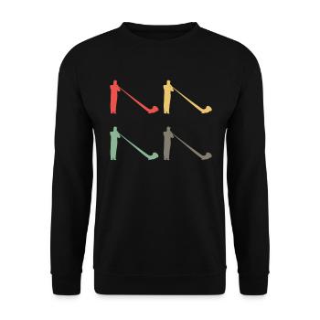 Cadeau coloré de cor des Alpes - variété sonore - Sweat-shirt Unisexe - noir - Devant - Alina (178cm) & Michal (187cm)