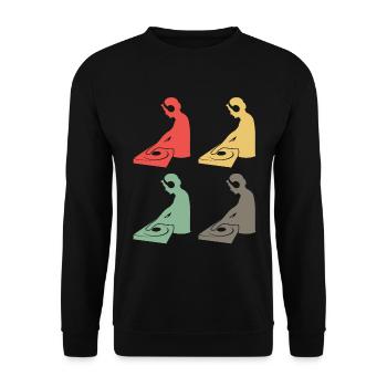 Color Mix Masters - Cadeau pour les DJ colorés - Sweat-shirt Unisexe - noir - Devant - Alina (178cm) & Michal (187cm)