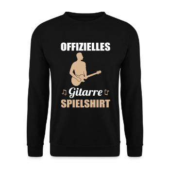 Chemise cadeau officielle du jeu de guitariste - Sweat-shirt Unisexe - noir - Devant - Alina (178cm) & Michal (187cm)