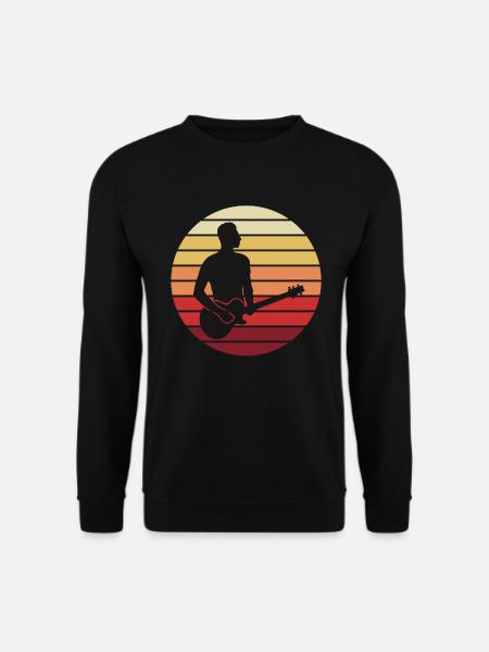 Guitarist Sunset Gift Moment - Unisex Sweatshirt - black
