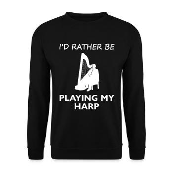 Dear Now Harp String Magic - Sweat-shirt Unisexe - noir - Devant - Alina (178cm) & Michal (187cm)